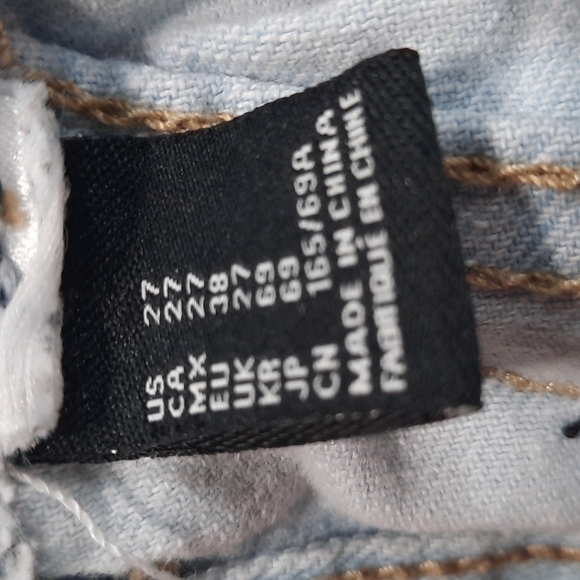 F21 Cutoff Jean Embroidered Shorts - Picture 3 of 4